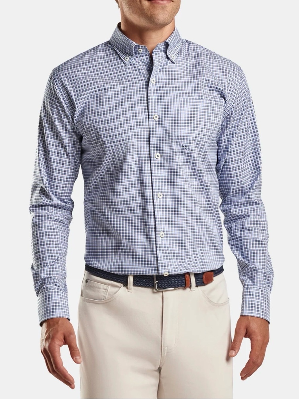 PETER MILLAR Crown Soft Men's Silk Blend Jefferson Sport Shirt size XL
